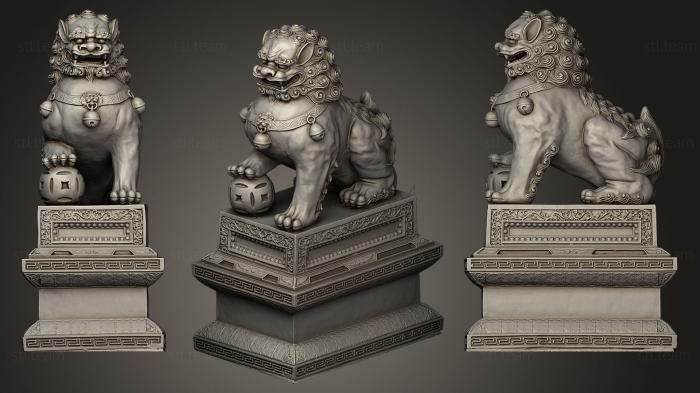 Статуэтки львы тигры сфинксы Chinese Lion